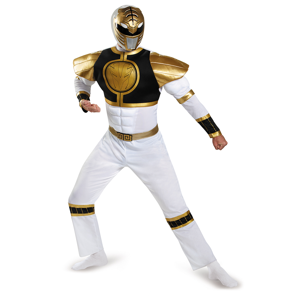 White Ranger Classic Muscle Adult