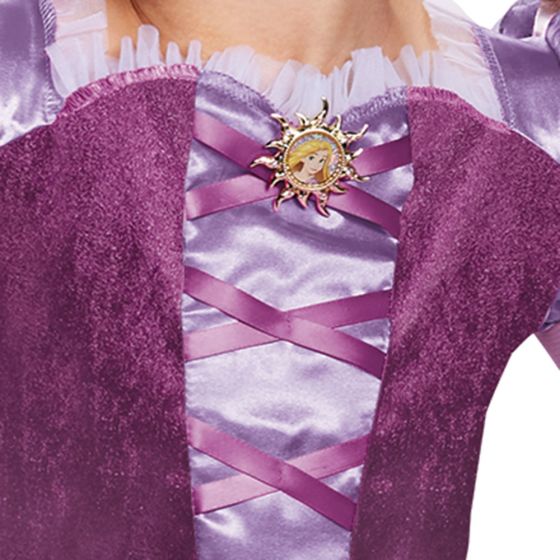 Disguise Rapunzel Day Dress Classic Costume - Purple Disney Princess Outfit, Size Small (4-6X) - View #7