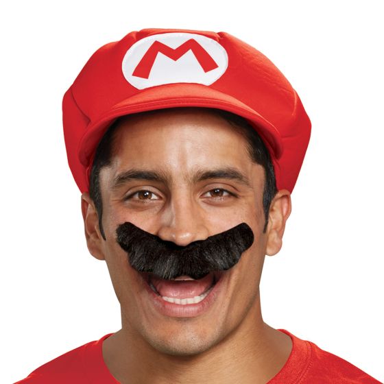 Adult Super Mario Brothers Classic Mario Boxed Costume: Jumpsuit Cap Mustache In Stock - Foto 2