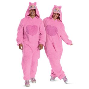 Mumu Monster Pink Deluxe Hooded Jumpsuit Adult