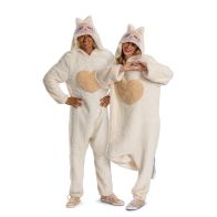 Mumu Monster Ivory Deluxe Hooded Jumpsuit Adult