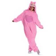 Mumu Monster Pink Deluxe Hooded Jumpsuit Adult