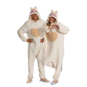Mumu Monster Ivory Deluxe Hooded Jumpsuit Adult