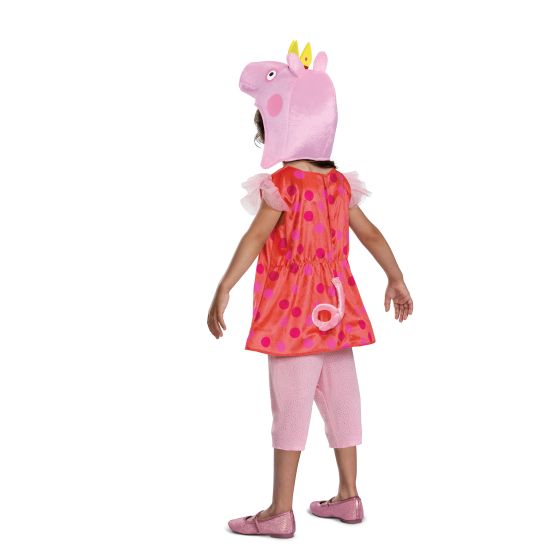 peppa party dress Peppa Pig Toddler Girls Dress Flutter Sleeve Cartoon Graphic Dress Summer Casual Party Kids Outfit Red Sizes 2Y, Girl's, Size: 2T