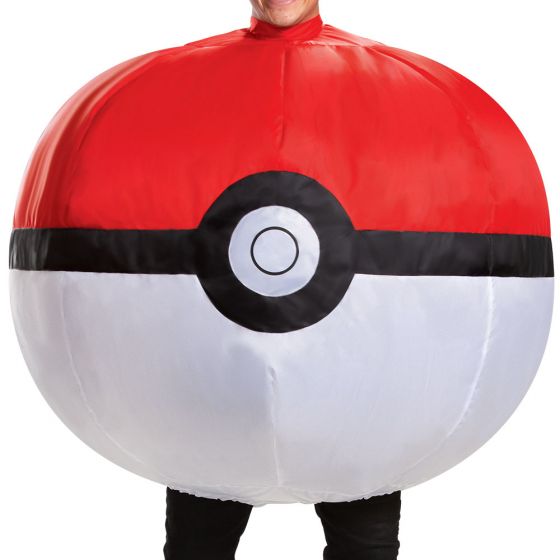 Disguise Pokemon Poke Ball Inflatable Costume, Red & White, Adult Size :  : Fashion