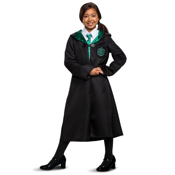 Disguise Kids' Deluxe Harry Potter Slytherin Robe Costume - Size 4