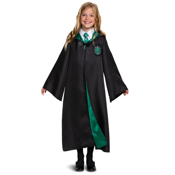 Disguise Kids' Deluxe Harry Potter Slytherin Robe Costume - Size 4