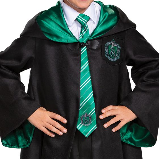Disguise Kids' Deluxe Harry Potter Slytherin Robe Costume - Size 4-6
