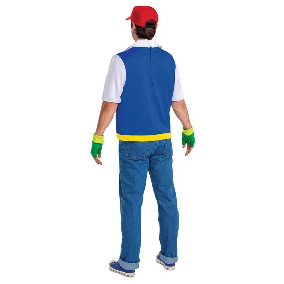  Disguise Petite Ketchum, Official Ash Costume Pokemon Outfit  with Jacket and Hat, As Shown, Small : Clothing, Shoes & Jewelry