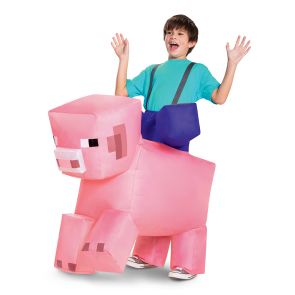 Minecraft Pig Ride-On Inflatable (Child)