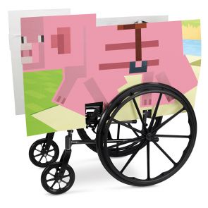 Minecraft Pig Adaptive Wheelchair Cover