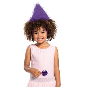 Purple Trolls Headband With Gem