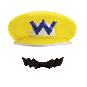 Wario Child Hat & Mustache