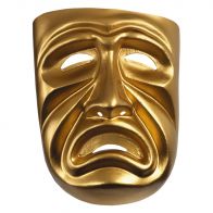 Gold Tragedy Adult Mask