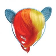 Rainbow Dash Child Headpiece W/Hair