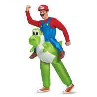 Mario Riding Yoshi Inflatable Adult