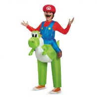 Mario Riding Yoshi Inflatable Child